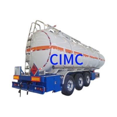 Chine Résolution pour camions-remorques CIMC Camion-citerne à trois axes pour le transport en toute sécurité 30000 kg à vendre