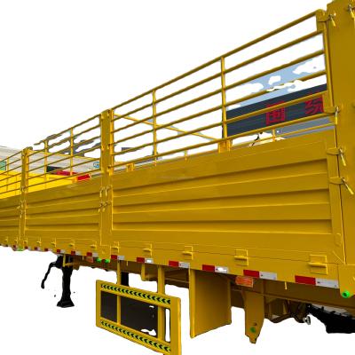 China CIMC Fence Semi Trailer 2024 Transport Heavy Duty Equipment with 16t Loading Capacity for sale