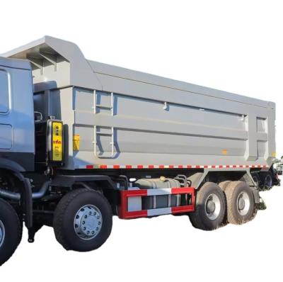 China CIMC HOWO 2 axles 371-460 Horsepower Medium Truck Heavy-Duty with Headlight sand coal stone Cover Dump tipper Truck for sale