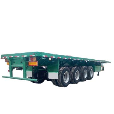 China Hot Selling New 4-Axle Flatbed Semi-Trailer CINC Container Semi-Trailer Truck China Manufacturer Direct Sales Steel Material for sale