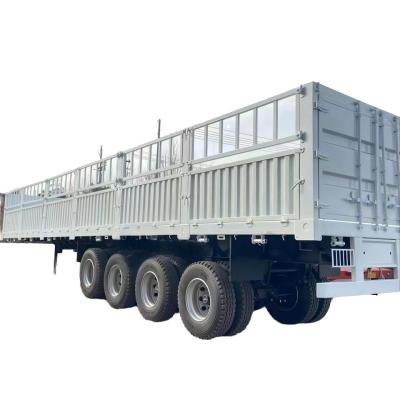 China The latest design of a car dedicated to Africa multi-use of high-strength steel manufacturing railing semi-trailer for sale