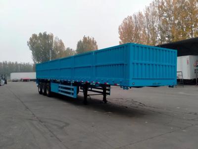 China Acero de alta resistencia de 3 ejes de 40 pies con 4/6/8/10/12 conjuntos de cerraduras para carga a granel / transporte de contenedores Semi remolque de pared lateral en venta