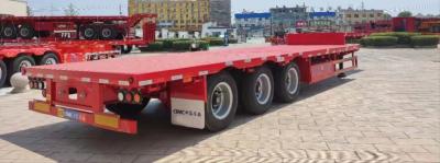 Κίνα CIMC Q345B Ατσάλι 3 άξονες 50-70 τόνων Κοντέινερ Flatbed Semi Trailer προς πώληση