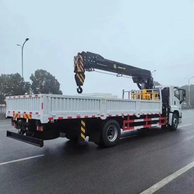 China ISUZU Linkshandige aandrijving 380 pk Maximum hefvermogen 10000 kg Tare Gewicht 4000 kg Truck Loading Mounted Crane Te koop