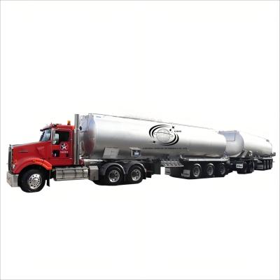 China Avançado B-Tank Fuel Tanker Semi-Trailer projetado para transporte seguro e eficiente de líquido com capacidade aumentada à venda