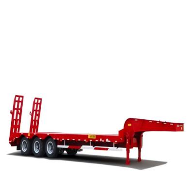 China High Quality Customizable Steel Three- and Four-Axis CIMC Lowbed Semi-Trailer Truck Trailers for sale