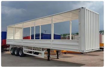 China Versatile CIMC Tarped Semi-Trailer Frames: New Design, Durable, Customizable, and Built for Cargo Protection for Sale for sale