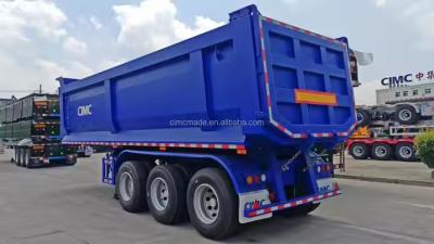 China  Hydraulic Dump Truck 3-Axle Front Axle Can Be Lifted Back Flip Semi-Trailer Side Tipper Dump Truck for sale