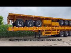 4 axle Flatbed semi trailer 