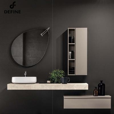 China Modern Bathroom Vanity/Hallway Vanity Single Sink With Ceramic Top/Bathroom Vanity Lighting for sale