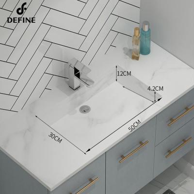 China 2022 Eco-friendly Newest Style Bathroom Design Waterproof Wash Cabinet Vanity Sink For Bathroom Use for sale