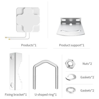 China 698-2700 Mhz Panel White Outdoor Antenna Indoor Waterproof 4G Antenna With Two Cables,Connector And Other Accessories XHL-PANEL-016 for sale