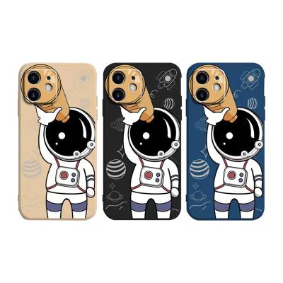 China Fashion Designer Cute Astronauts Cartoon Printing Shockproof Phone Case Back Cover For Iphone 6 7 8/8 plus X Max Max Xs 11 12 pro for sale