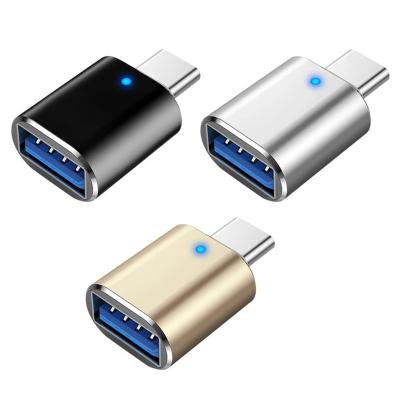 China Fast Charging 3A Type-C Female OTG Adapter USB-C To OTG USB3.0 Converter For Mobile Phone for sale