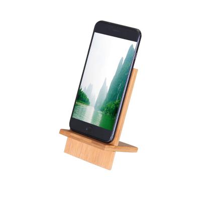 China Adjustable Wooden Lazy Cell Phone Stand Accessories Mobile Phone Bracket Base Stand Phone Desk Holder for sale