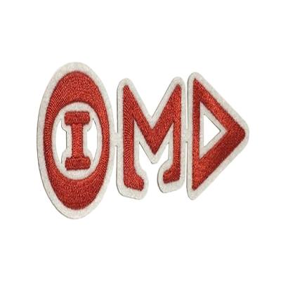 China Other Custom Embroidery Iron Letters Patch Excellent Greek Patches for sale