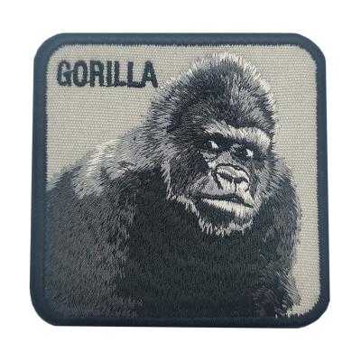 China Other Animal Iron On Monkey Embroidery Patches For Clothing Applique for sale