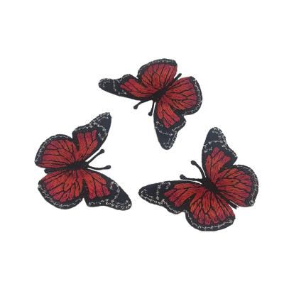 China Other factory direct sale badge custom pattern animal butterfly embroidery patch for sale