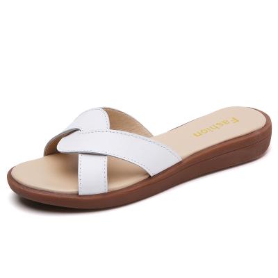 China Summer anti-slip wholesale high quality beach sandals flat shoes for women and ladies for sale