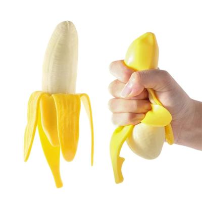 China Version Pressure New Product Banana Toy Simulation Fruit Stress Toy Squishy Toys for sale