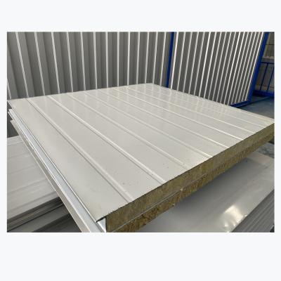 China Modern Rock Wool Sandwich Panels For Wall And Roof Panels for sale