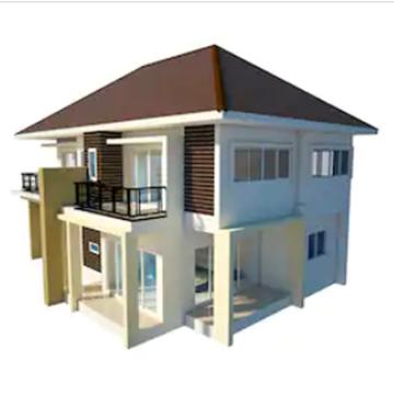 China Modern Prefab Modular Villa House Two Storey Prefab Lightweight Steel for sale