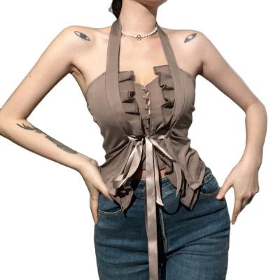 China Factory Manufacture Breathable Polyester Quilted Womens Various Backless Vests for sale