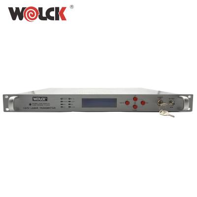 China Best FTTX Price Ftth 1U 1550nm Internal Optical Transmitter 2okm Catv Transmitter for sale