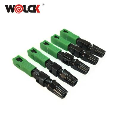 China FTTX FTTH SC APC Fast Connector Fiber Optic Fast Installation Connector Splice On Connector for sale