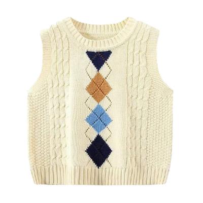 China Anti-Shrink Wholesale Children'S Clothes Cotton Textile Vest Kids Sweater for sale