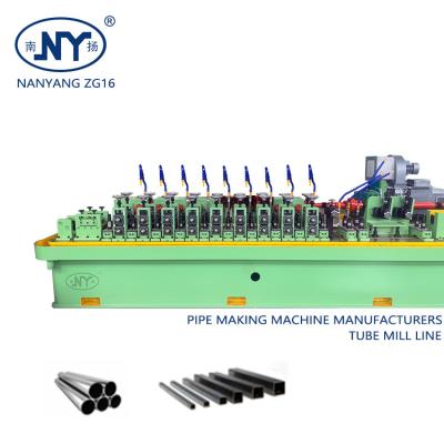 China Nanyang Automatic Stainless Steel/Ms Pipe Tube Mill Machine Making SS Square/Round Pipes for sale