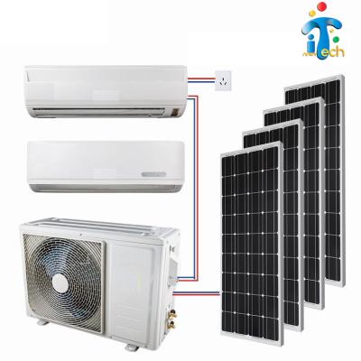 China High Quality 100% Solar Powered Indoor On-grid, Outdoor Hybrid Solar Power AC Air Conditioner for sale