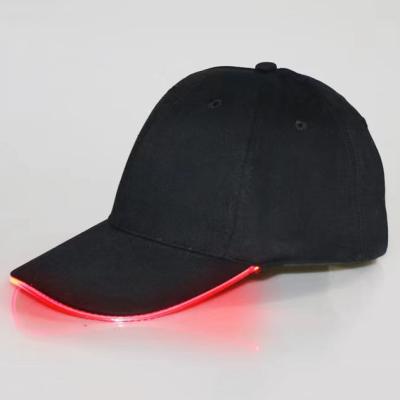 China New COMMON Style LED Light Baseball Hat Unisex Punk Luminous Hat Shape Snapback Hat For Party Dance for sale