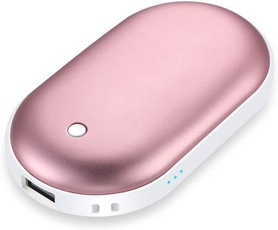 China 2-In-1 Compact Portable Hand Warmer Power Outdoor Traveling Rechargeable Bank On Winter Gift Women Men for sale