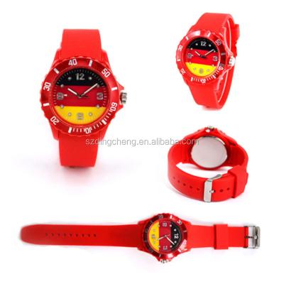 China Non-specific Silicone World Cup Watch Water Proof Wrist Watch Factory Custom Your Logo Watches for sale