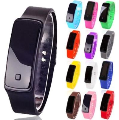 China Non-Specific Fashion Digital LED Sports Watches Silicone Band Unisex Wrist Watches Men Women for sale