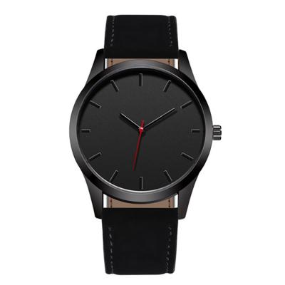 China Non-specific simple watches for men leather band fashion unique factory direct men's wrist watch for sale