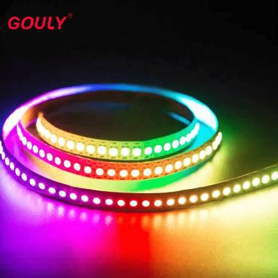 China Hotel ws2812b digital rgbic led strip smart wifi app control with remote usb 5v waterproof 12v rgb led strip lights 5m for sale