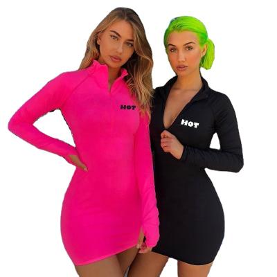 China New style anti-static T-shirt dress woman shirt dress summer anti-static dresses women neon clothing for sale