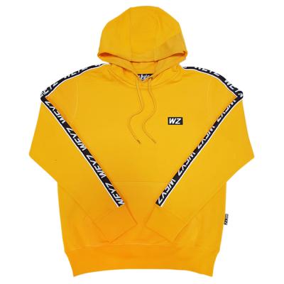 China Custom Fashion Anti-Wrinkle Anti-Wrinkle Fleece Hoodies White Solid Color Oversized Simple Men for sale