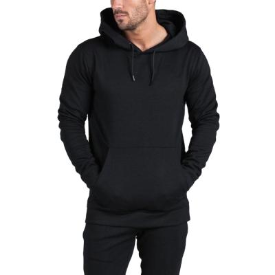 China Simple Cotton Men's Black Anti-Wrinkle White Anti-Wrinkle Poly Cotton Men's Hoodies Shear Hoodies for sale