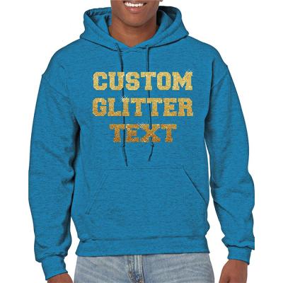 China Custom Made Bling Bling Long Sleeve Mens 100% Cotton Anti-Wrinkle Hoodies Glitter Hoodies for sale