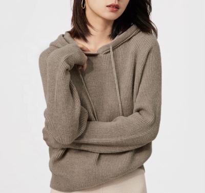 China Wholesale Anti Wrinkle 100% Cashmere Sweaters With Hoodie Women Clothes for sale