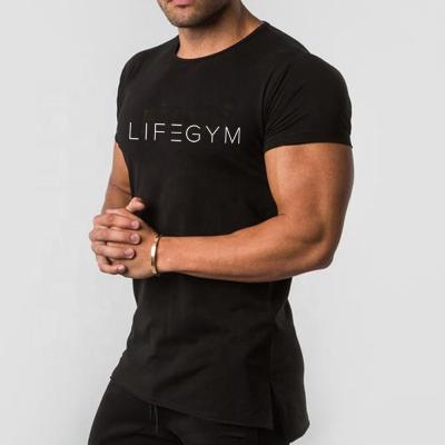 China 2020 Best Selling Men's QUICK DRY QUICK DRY 5% Cotton 5% Elastane T-shirt Sporty Scoop Neck T-shirt For Men for sale