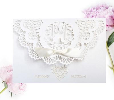 China Meilun Gold Hot Selling Stamping Cavity Creative Wedding Invitation Card for sale