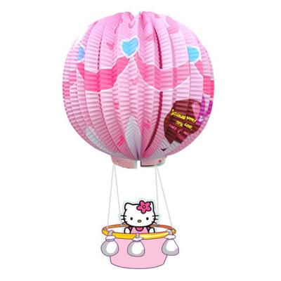 China China Meilun Art Crafts Hot Air Balloon Accordion Paper Lantern for Kid's Room Hanging Decorations for sale