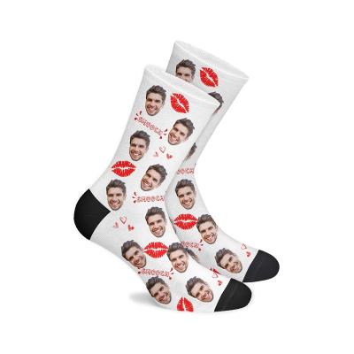 China High Quality QUICK DRY Digital Printing Sweat-absorbent High Quality Mens Socks Custom Logo for sale