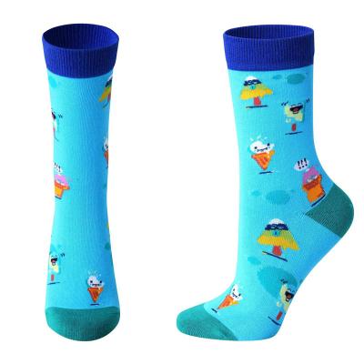 China Low Price Guaranteed Quality Wholesale Breathable Custom Design Outdoor Patterned Socks for sale