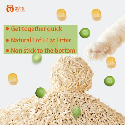 China Dia 1.5mm 1.8mm 2.0mm Dofu Cat Litter Eco Compostable Clumping Cat Litter for sale