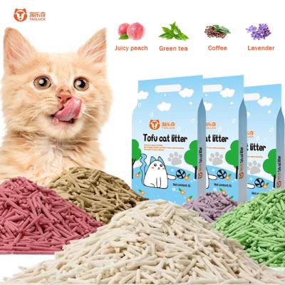 China Easy Clean Cat Tofu Litter Non Clumping Soy Litter Cat Odor Lock for sale